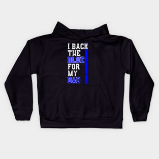 I Back The Blue Kids Hoodie